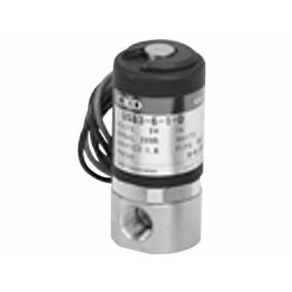 CKD喜開理多種流體小型直動式2通電磁閥USB3-6-1-D-DC24V