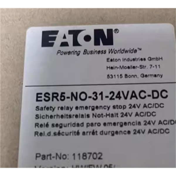 EATON伊頓Bussmann系列光伏熔斷器PV-125ANH1